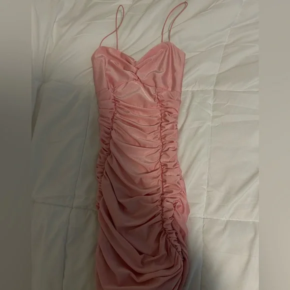 pink sequin midi dress Pink Formal Maxi Dress Dolly Sequin Ombre Halter Neck M (10)